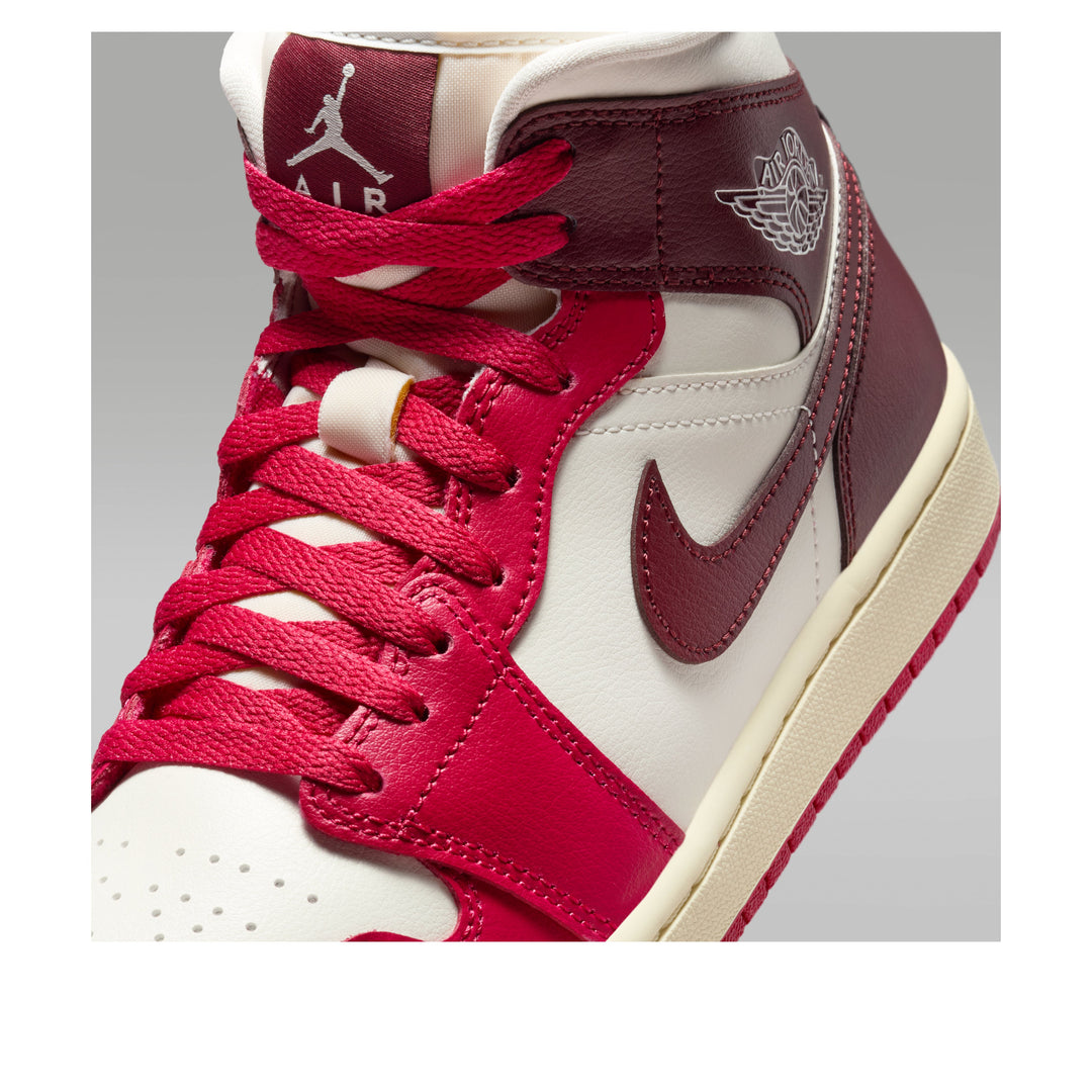 AIR JORDAN 1 MID SAIL MYSTIC HIBISCUS WOMENS