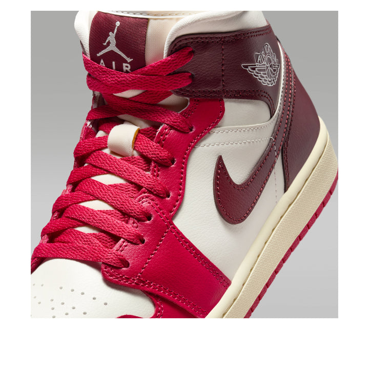 AIR JORDAN 1 MID SAIL MYSTIC HIBISCUS WOMENS