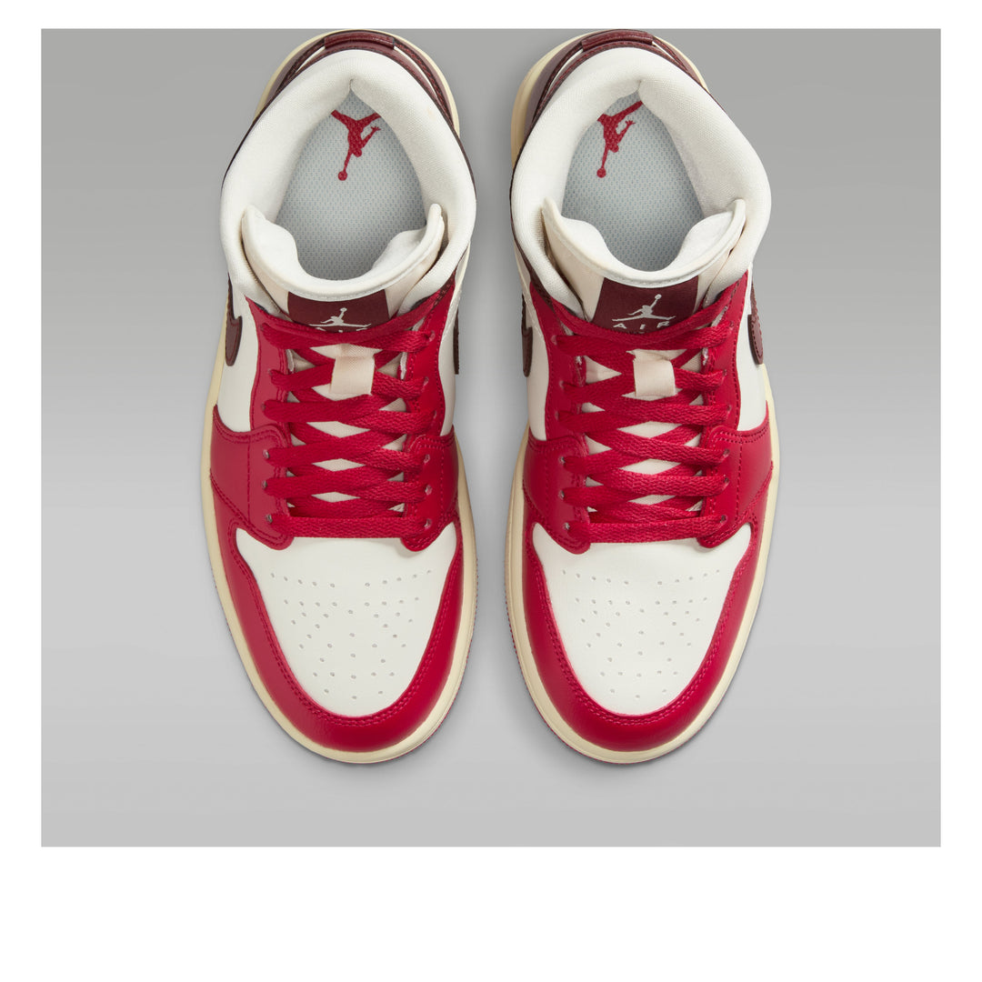 AIR JORDAN 1 MID SAIL MYSTIC HIBISCUS WOMENS