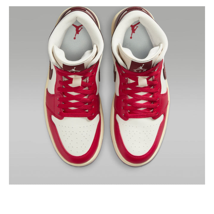 AIR JORDAN 1 MID SAIL MYSTIC HIBISCUS WOMENS