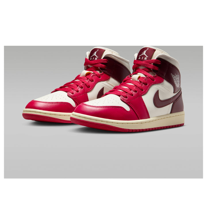 AIR JORDAN 1 MID SAIL MYSTIC HIBISCUS WOMENS