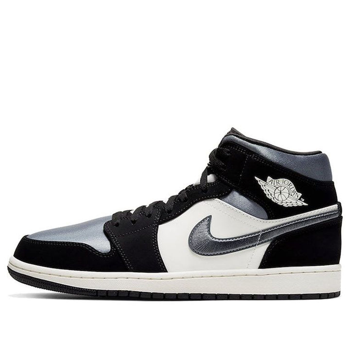 AIR JORDAN 1 MID SATIN GREY TOE