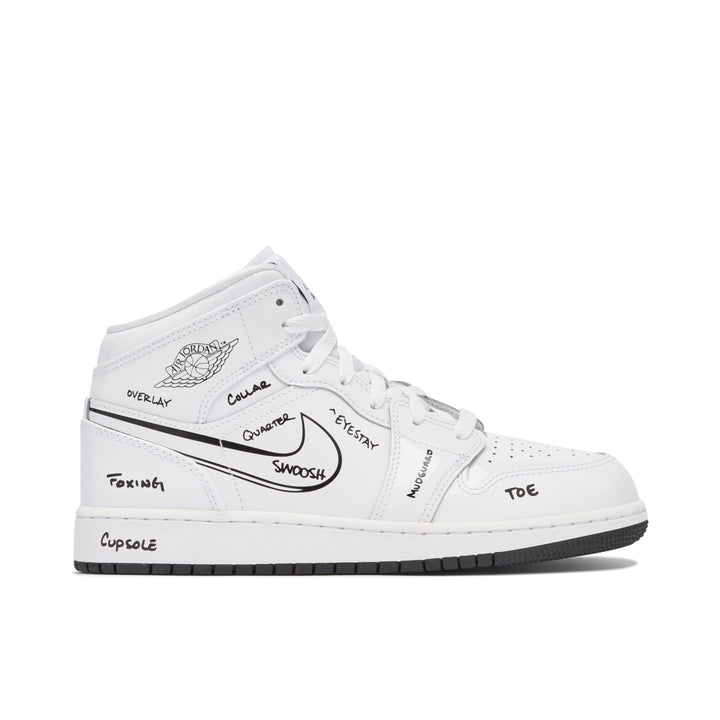 AIR JORDAN 1 MID SCHEMATIC GS