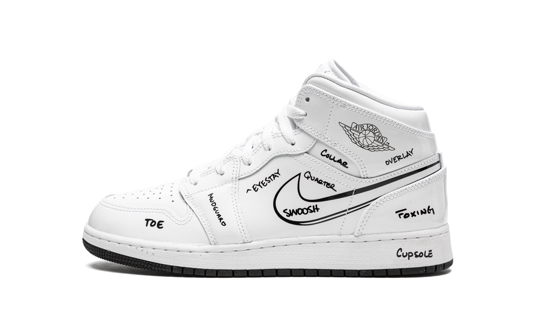 AIR JORDAN 1 MID SCHEMATIC GS