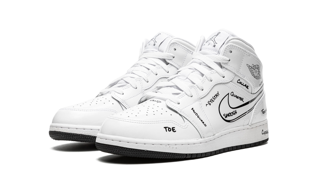 AIR JORDAN 1 MID SCHEMATIC GS