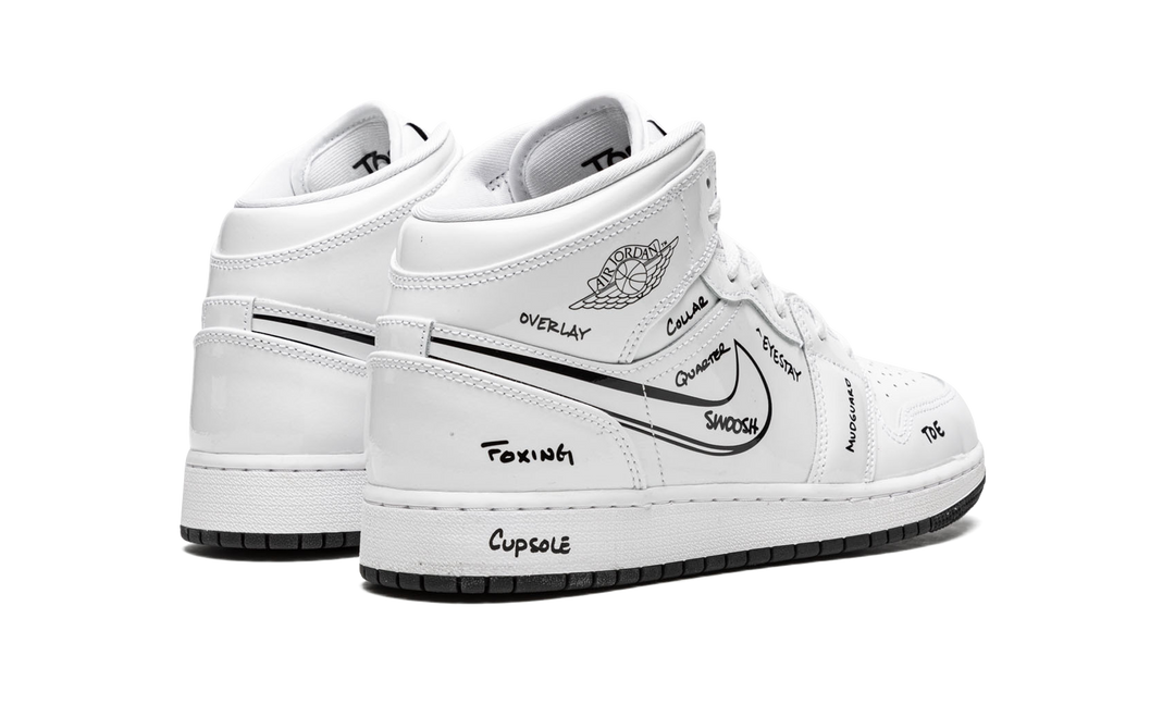 AIR JORDAN 1 MID SCHEMATIC GS