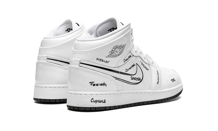 AIR JORDAN 1 MID SCHEMATIC GS