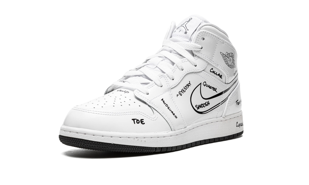 AIR JORDAN 1 MID SCHEMATIC GS