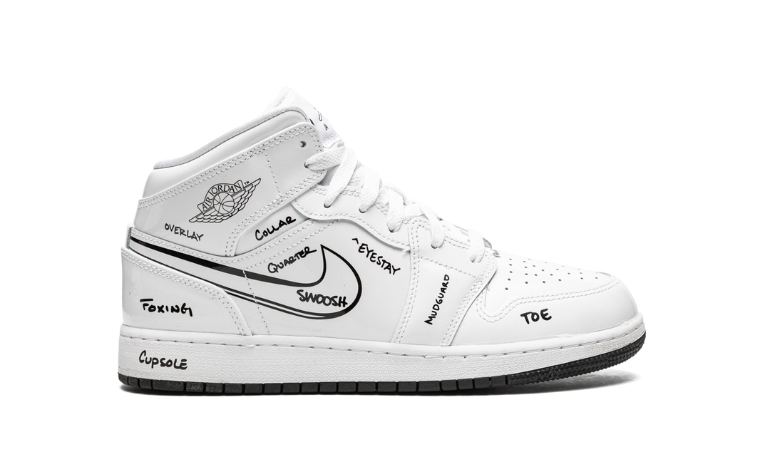 AIR JORDAN 1 MID SCHEMATIC GS