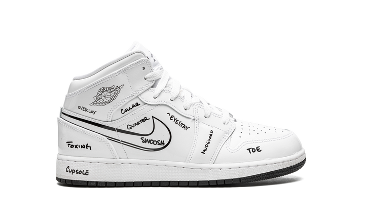 AIR JORDAN 1 MID SCHEMATIC GS