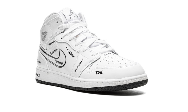 AIR JORDAN 1 MID SCHEMATIC GS