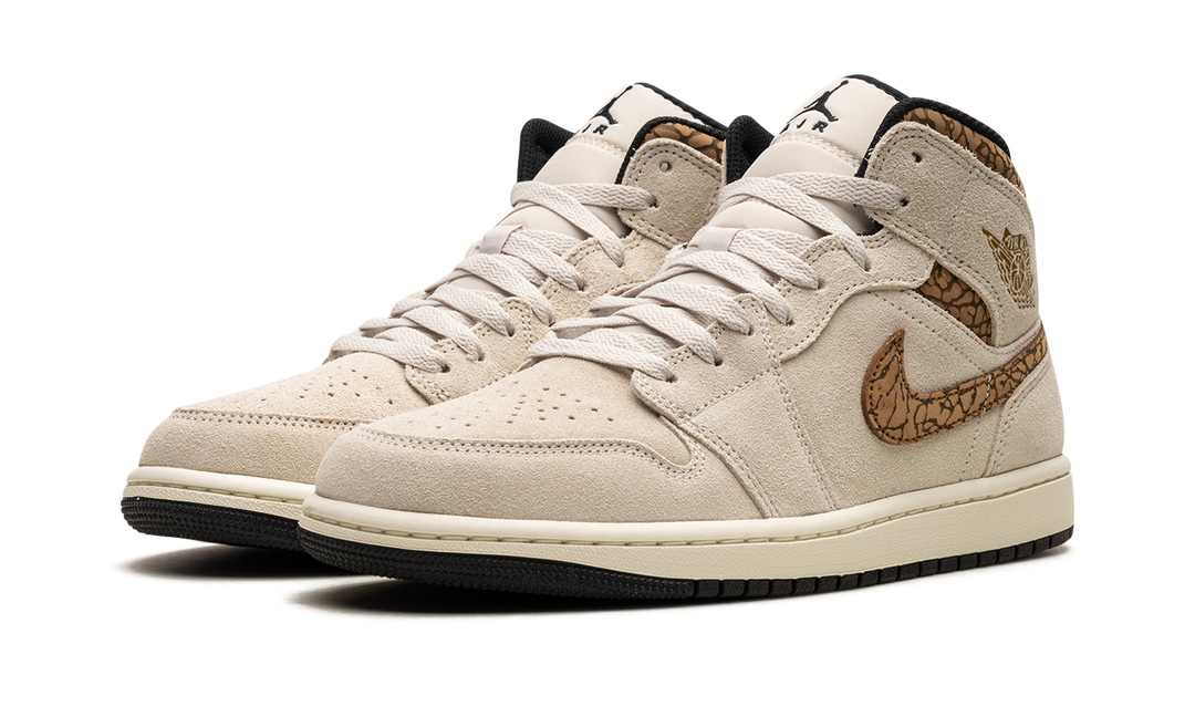 AIR JORDAN 1 MID SE BROWN ELEPHANT
