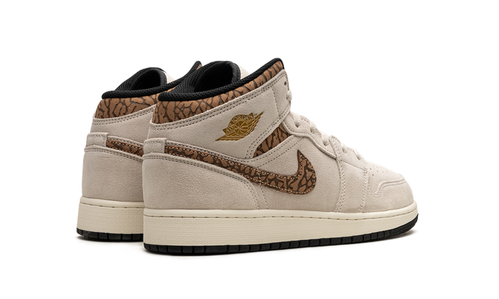 AIR JORDAN 1 MID SE BROWN ELEPHANT GS