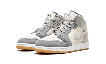 AIR JORDAN 1 MID SE COCONUT MILK GREY GS — Stock