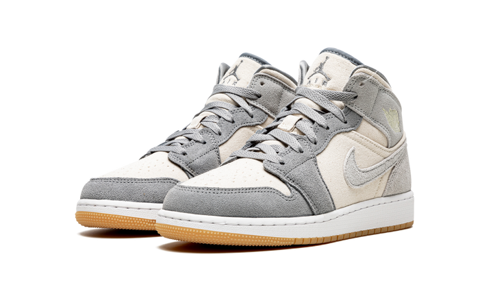 AIR JORDAN 1 MID SE COCONUT MILK GREY GS