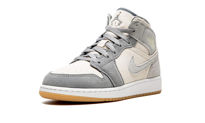 AIR JORDAN 1 MID SE COCONUT MILK GREY GS