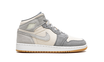 AIR JORDAN 1 MID SE COCONUT MILK GREY GS — Stock