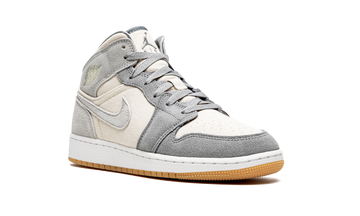 AIR JORDAN 1 MID SE COCONUT MILK GREY GS — Stock