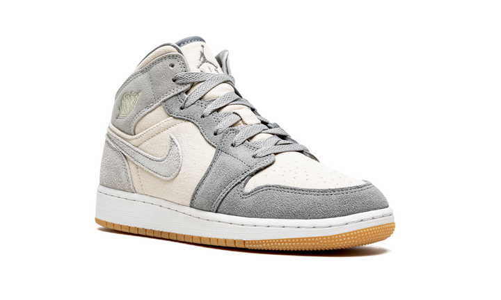 AIR JORDAN 1 MID SE COCONUT MILK GREY GS