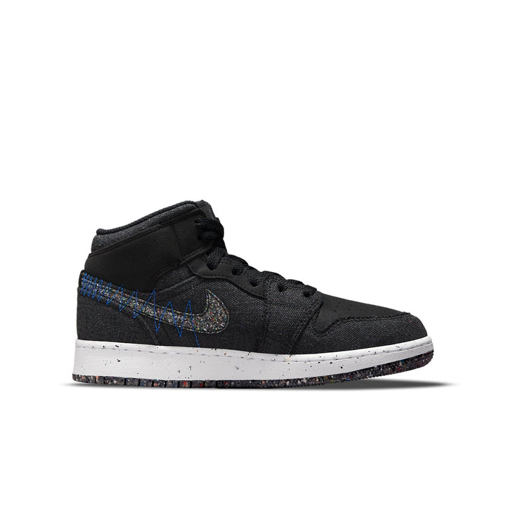 AIR JORDAN 1 MID SE CRATER BLACK GS