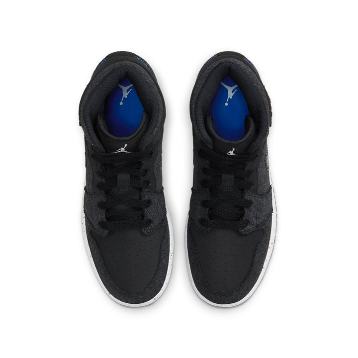 AIR JORDAN 1 MID SE CRATER BLACK GS