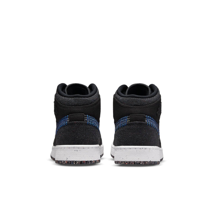 AIR JORDAN 1 MID SE CRATER BLACK GS