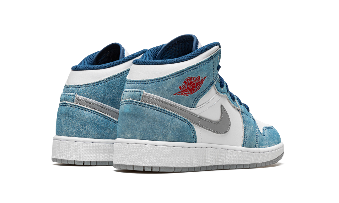 AIR JORDAN 1 MID SE FRENCH BLUE FIRE RED GS