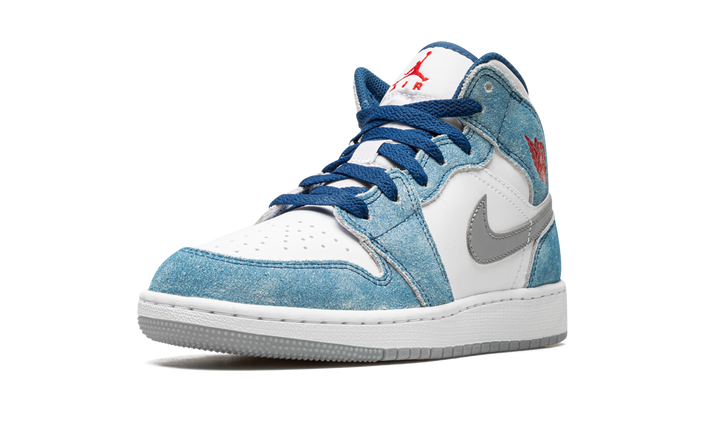 AIR JORDAN 1 MID SE FRENCH BLUE FIRE RED GS