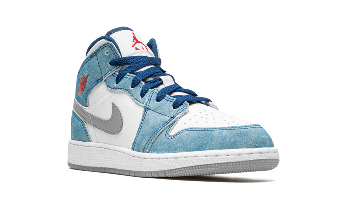 AIR JORDAN 1 MID SE FRENCH BLUE FIRE RED GS