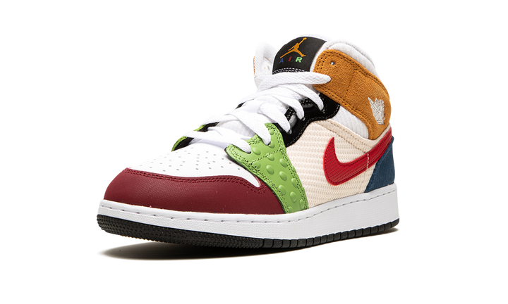 AIR JORDAN 1 MID SE MESSY ROOM GS