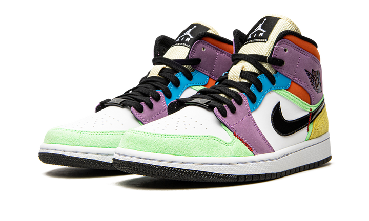 AIR JORDAN 1 MID SE MULTI-COLOR WOMENS