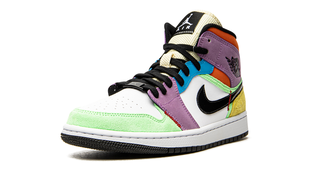 AIR JORDAN 1 MID SE MULTI-COLOR WOMENS