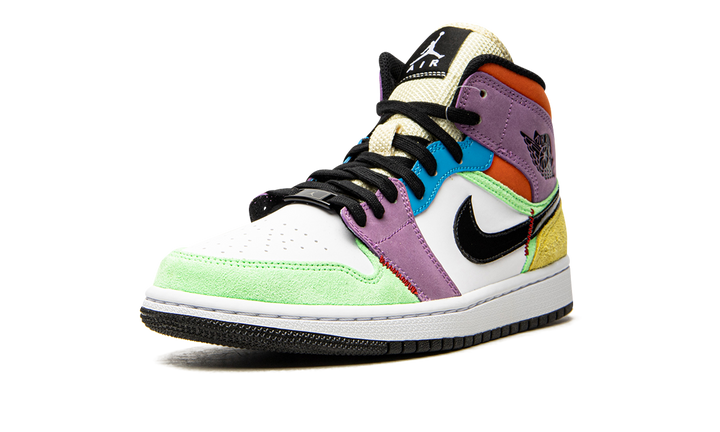 AIR JORDAN 1 MID SE MULTI-COLOR WOMENS