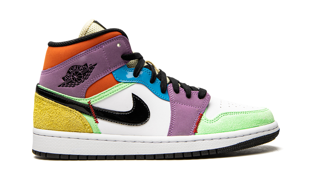 AIR JORDAN 1 MID SE MULTI-COLOR WOMENS