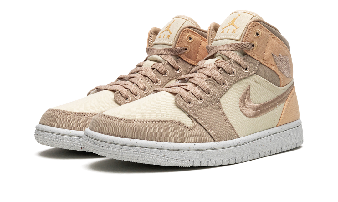 AIR JORDAN 1 MID SE MUSLIN CANVAS WOMENS