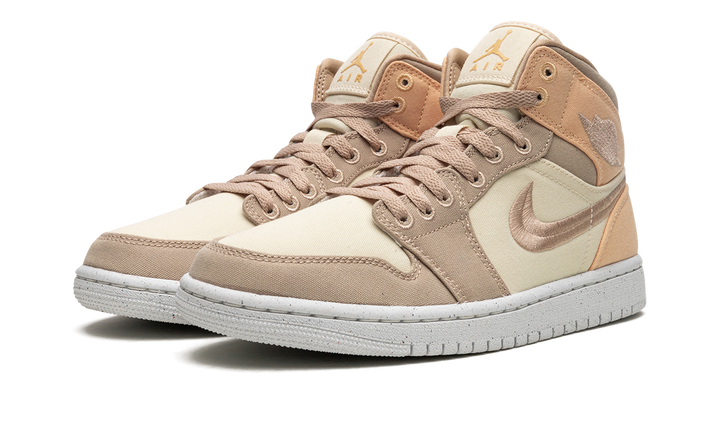 AIR JORDAN 1 MID SE MUSLIN CANVAS WOMENS