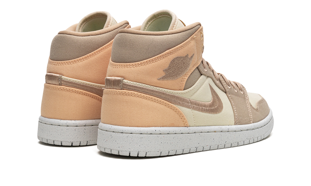 AIR JORDAN 1 MID SE MUSLIN CANVAS WOMENS