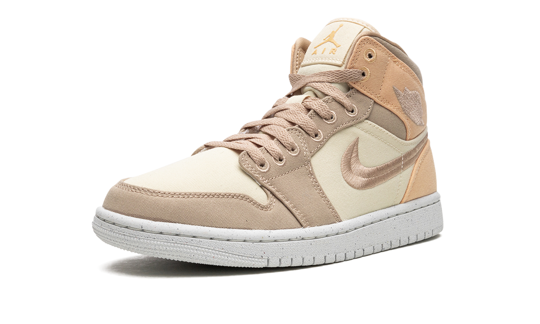 AIR JORDAN 1 MID SE MUSLIN CANVAS WOMENS
