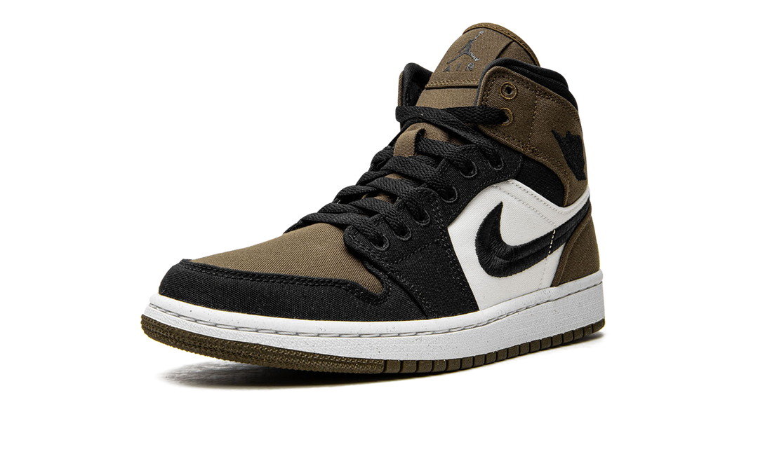 AIR JORDAN 1 MID SE OLIVE TOE WOMENS