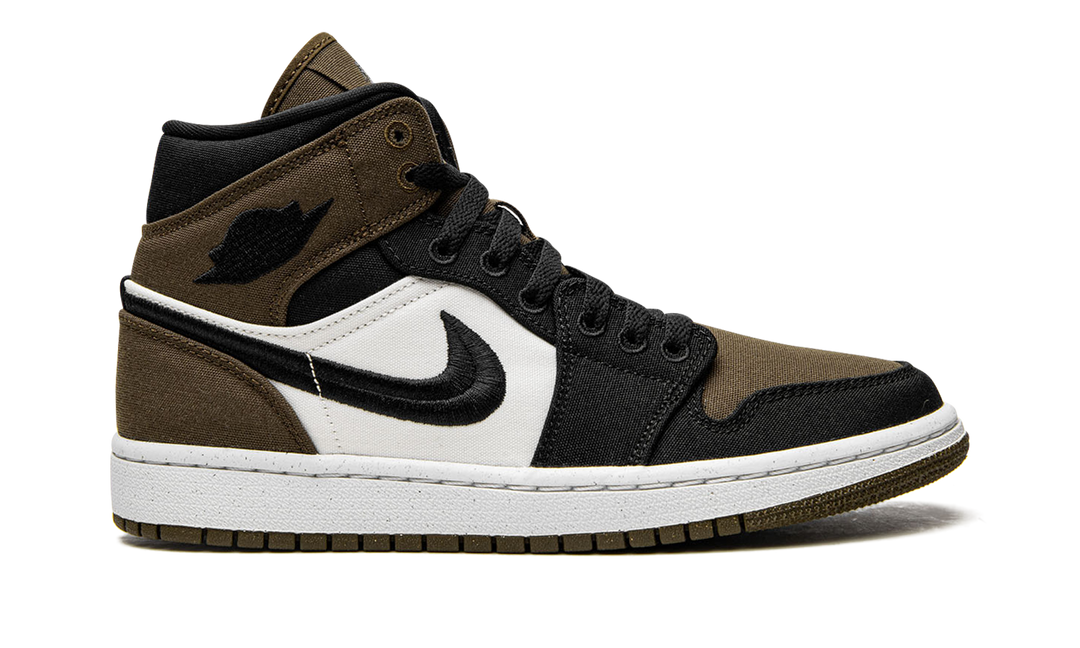 AIR JORDAN 1 MID SE OLIVE TOE WOMENS