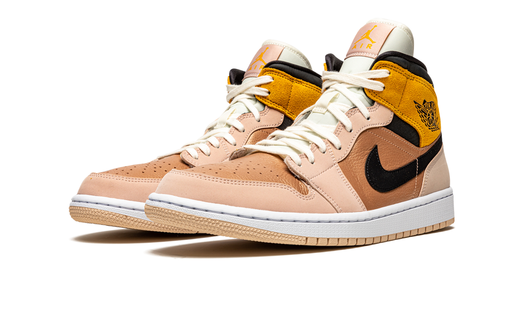 AIR JORDAN 1 MID SE PARTICLE BEIGE WOMENS