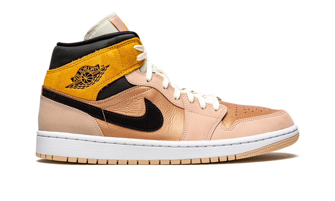 AIR JORDAN 1 MID SE PARTICLE BEIGE WOMENS