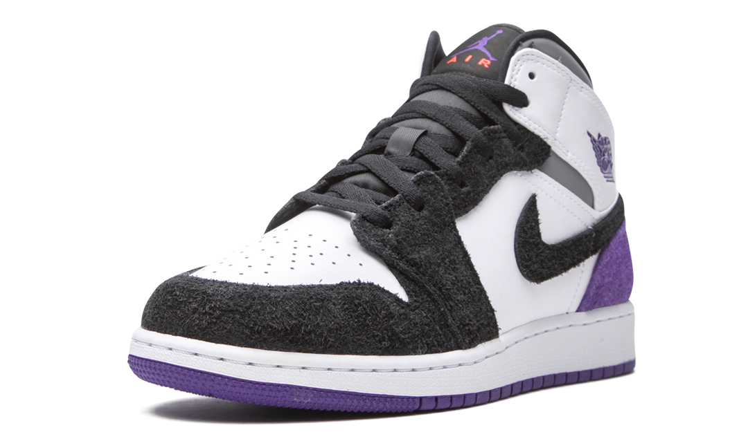 AIR JORDAN 1 MID SE PURPLE GS