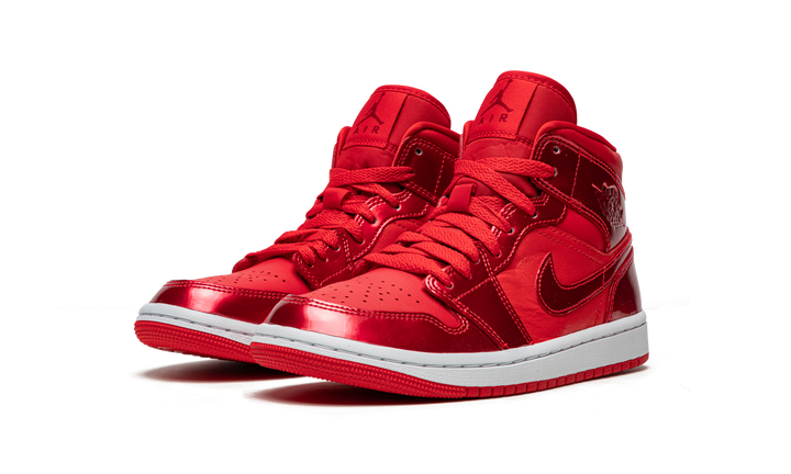 AIR JORDAN 1 MID SE RED POMEGRANATE WOMENS