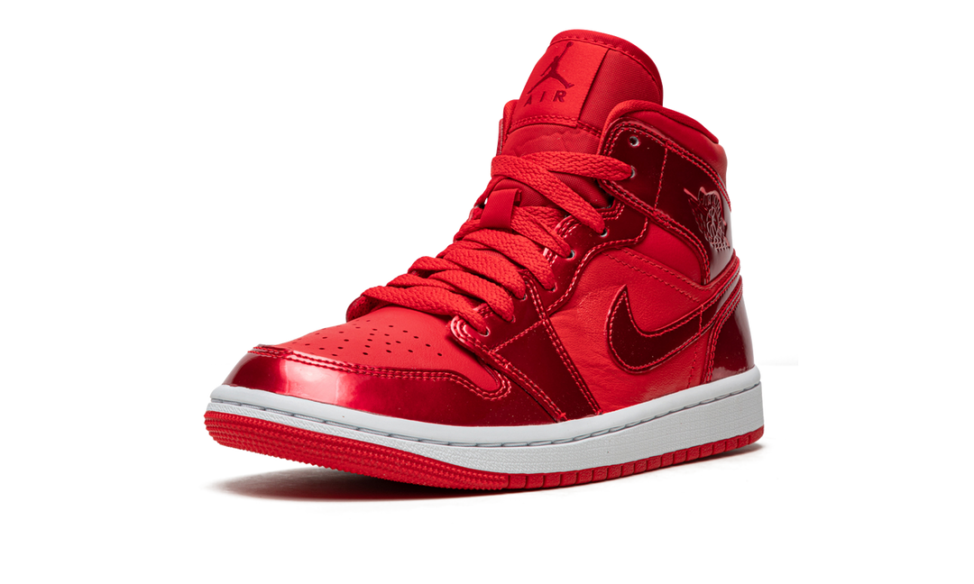 AIR JORDAN 1 MID SE RED POMEGRANATE WOMENS