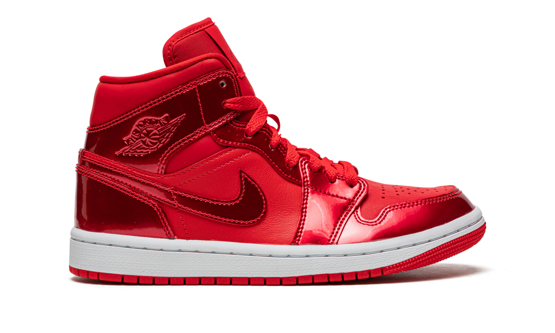 AIR JORDAN 1 MID SE RED POMEGRANATE WOMENS