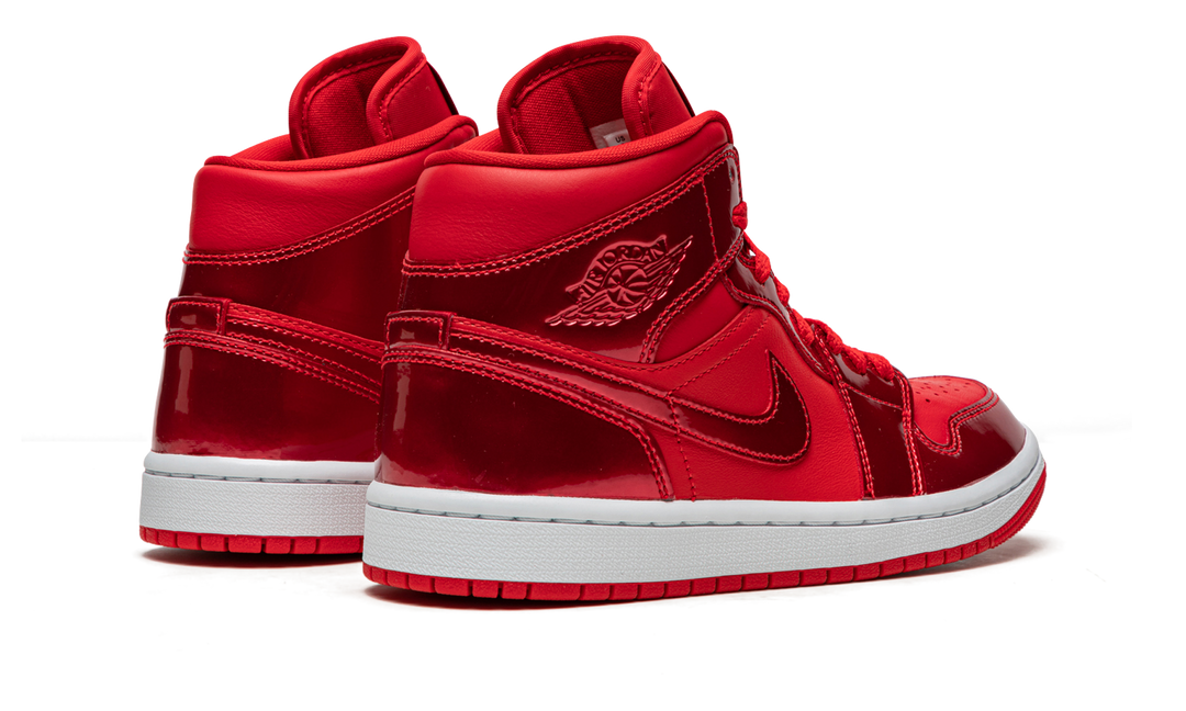 AIR JORDAN 1 MID SE RED POMEGRANATE WOMENS