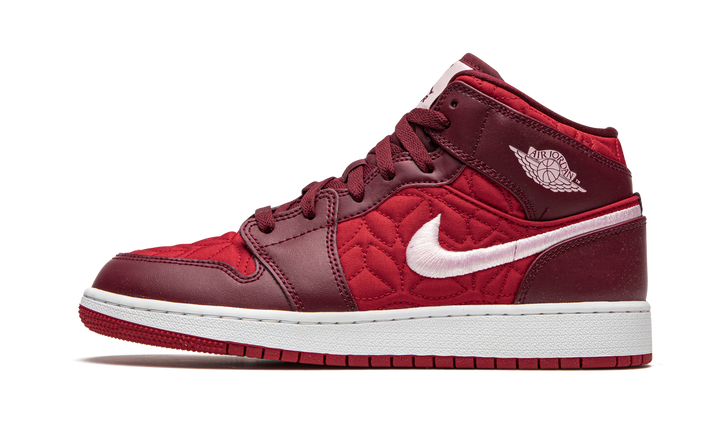 AIR JORDAN 1 MID SE RED QUILT GS