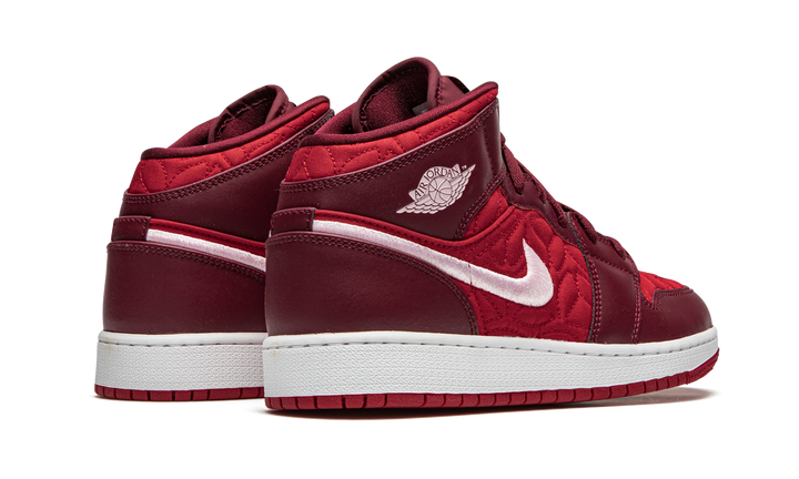 AIR JORDAN 1 MID SE RED QUILT GS