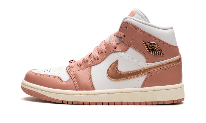 AIR JORDAN 1 MID SE RED STARDUST WOMENS — Stock 